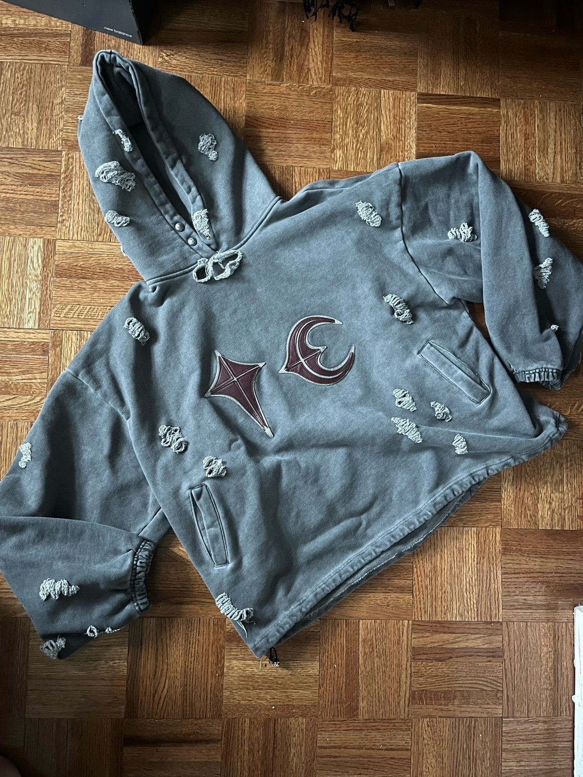 Thug Club distressed hoodie
