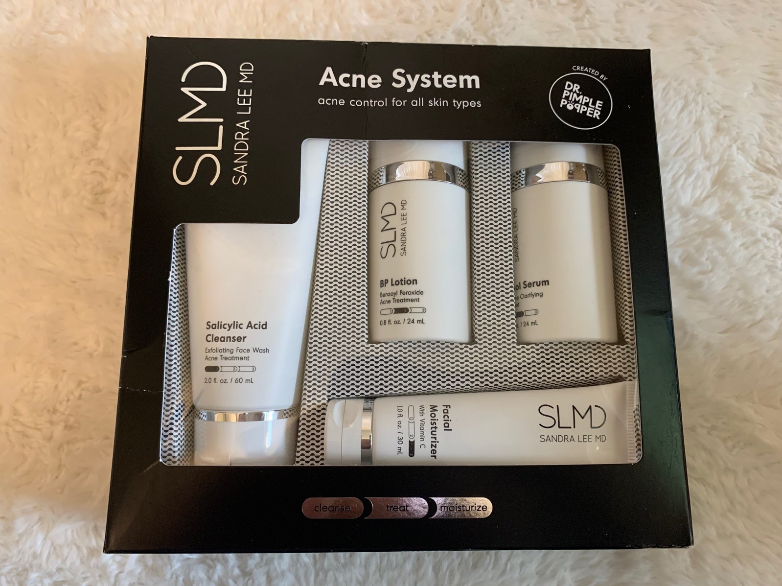 SLMD Skincare Acne System Kit NEW Sandra Lee MD Dr. Pimple