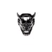 Gothic Punk Japanese Mythology Hannya Oni Devil Demon Mask Ring Sterling Silver