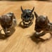 Gothic Punk Japanese Mythology Hannya Oni Devil Demon Mask Ring Sterling Silver