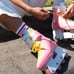 Impala inline skates. Pink and yellow size 5