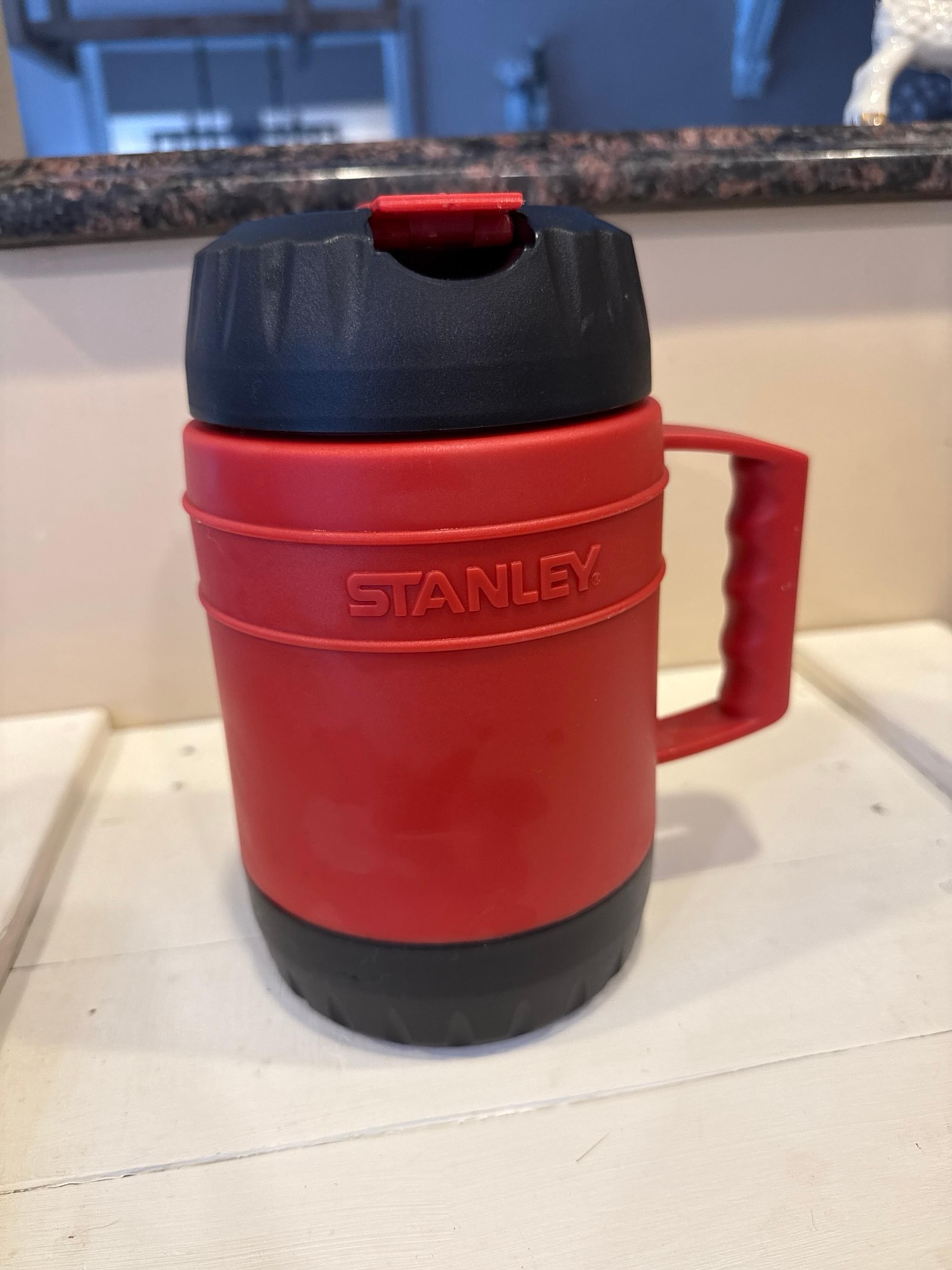 Red Stanley Heatkeeper Food Hot Soup Handle 17oz Thermos Work Aladdin With Spoon
