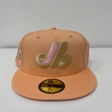 New Era Montreal Expos MLB Peaches And Cream Cap Hat Fitted Size 7 3/4
