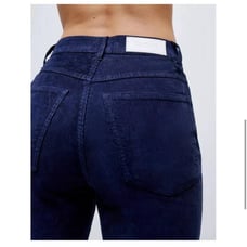 RE/DONE Redone Navy Blue Corduroy Jean Pants XS
