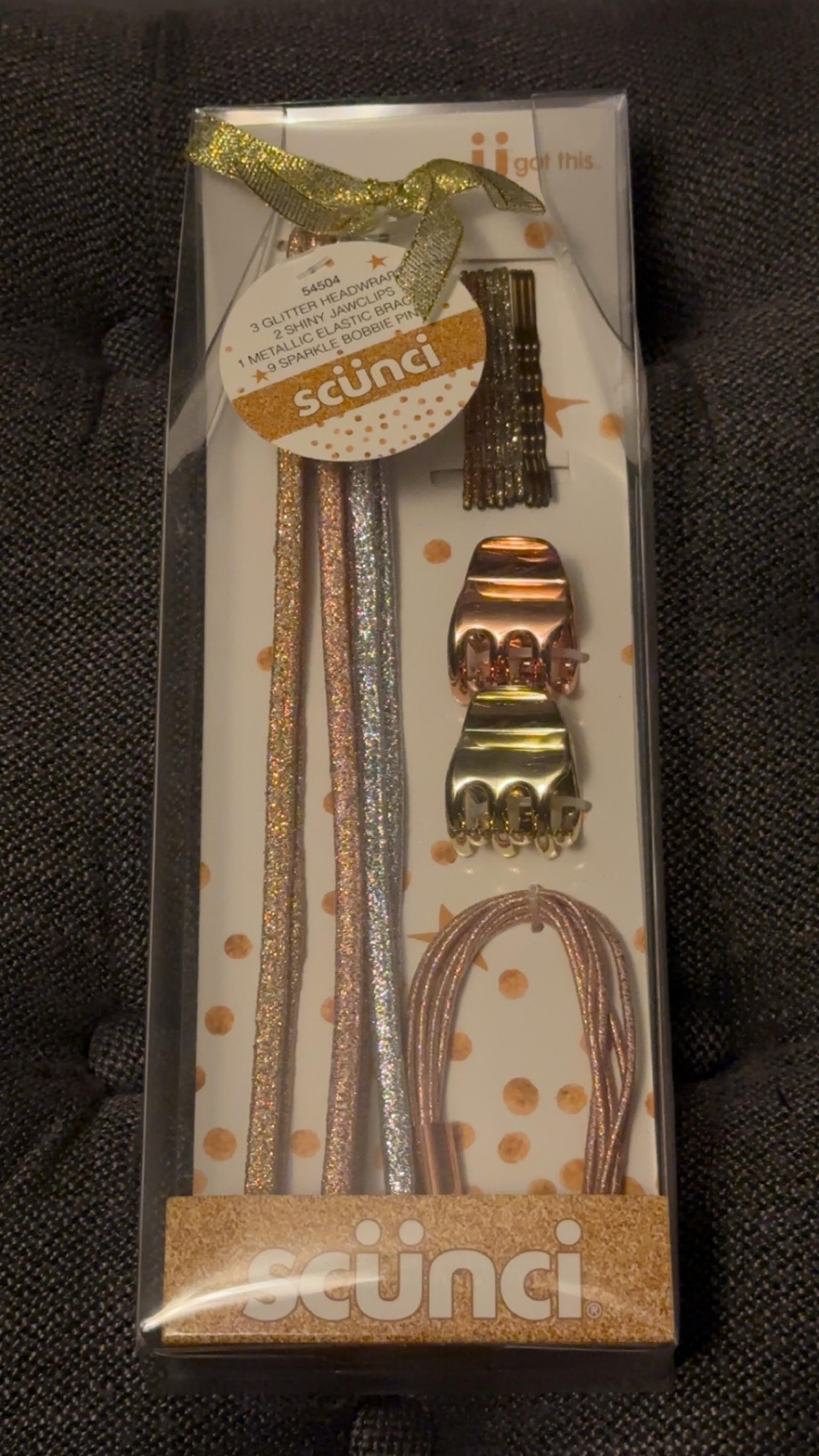 Scunci glitter hair accessories