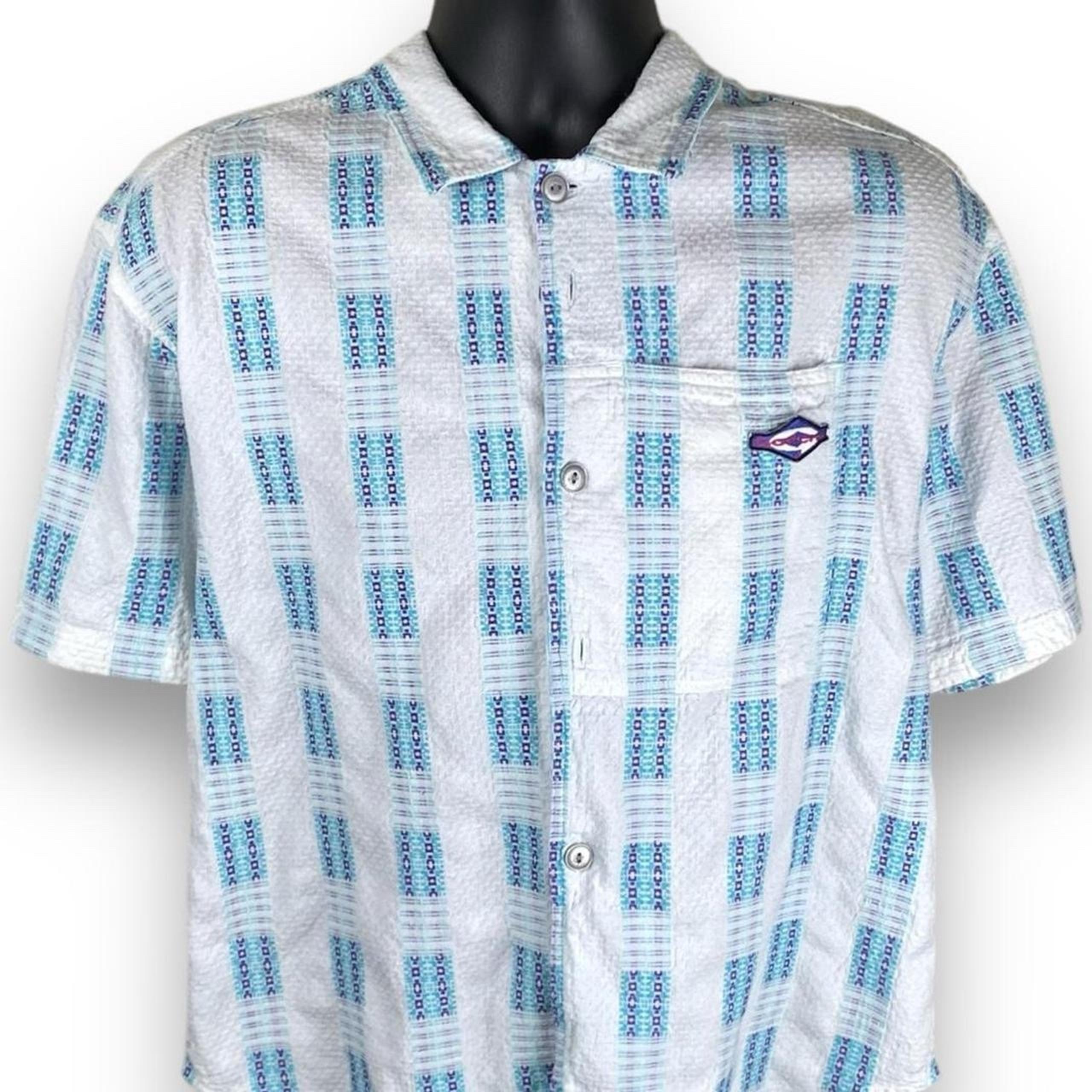 Vintage 90s Gotcha Button Front Skate Streetwear Essential Shirt