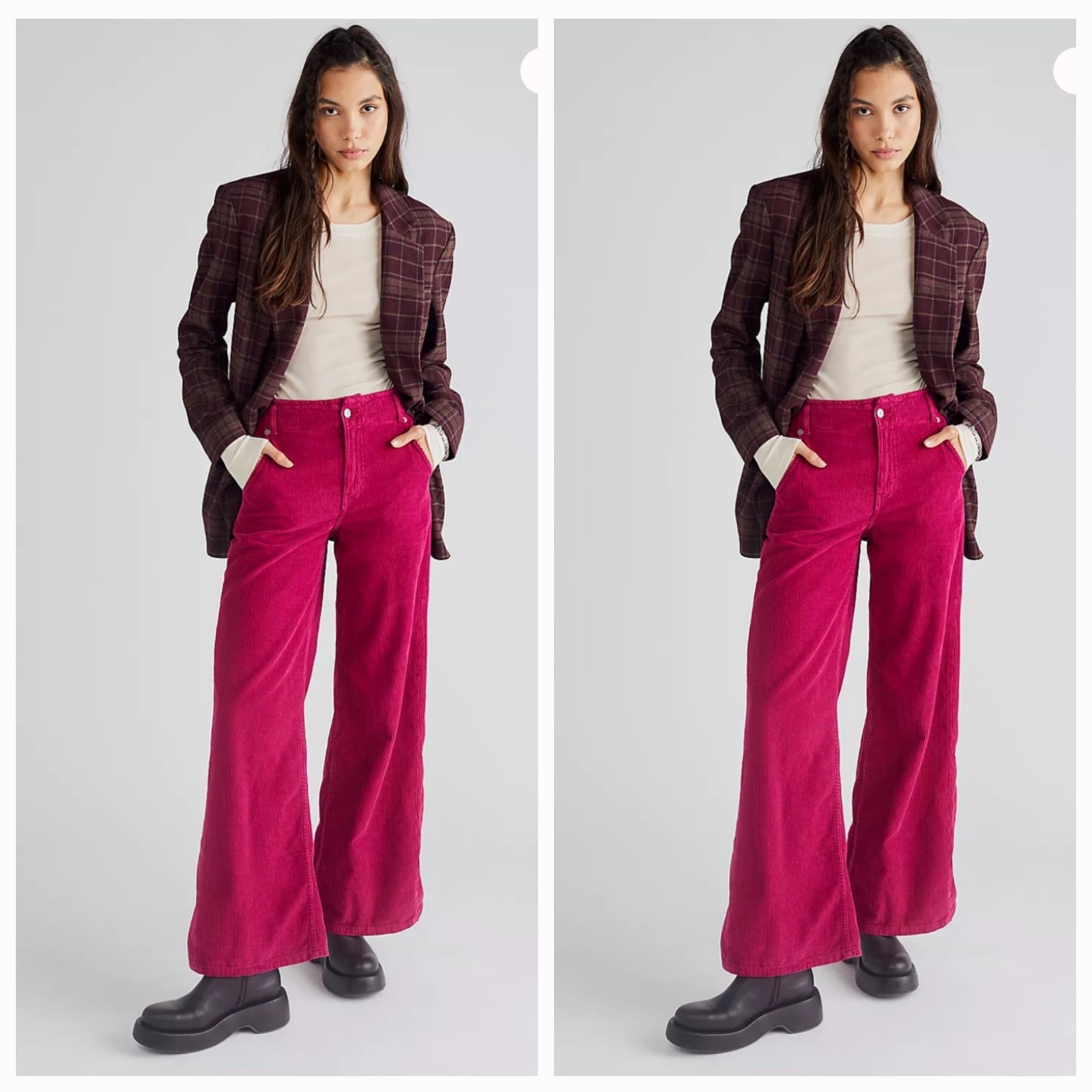Free People We the Free Harlow Wide-Leg Cord Jeans - Women's size 24