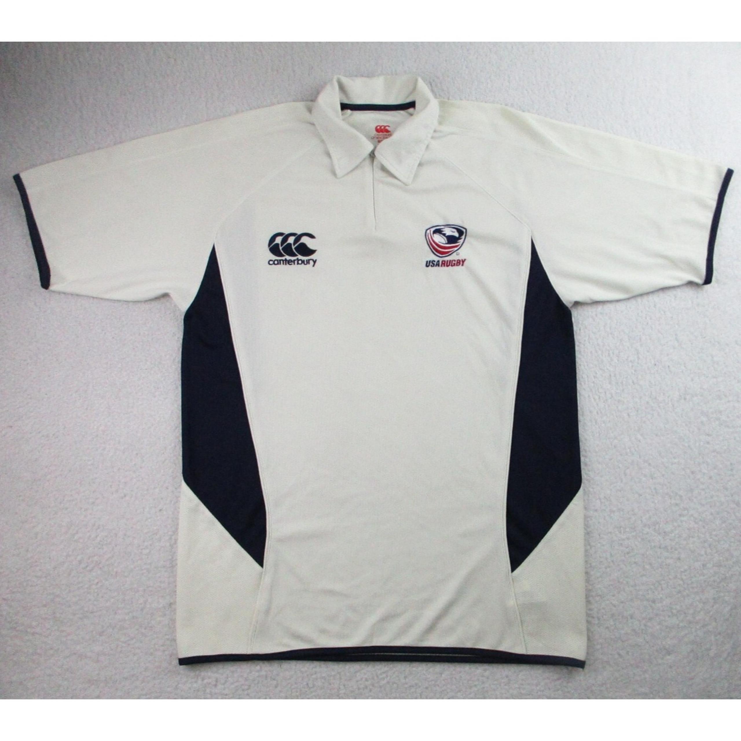 USA Canterbury Rugby Shirt Mens Size Medium United States Jersey 1/4 Zip M