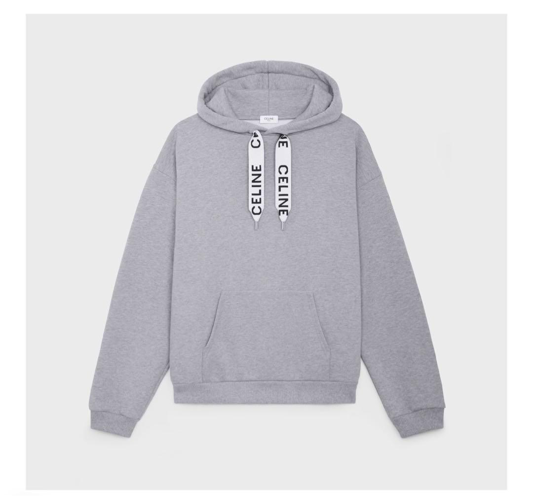 CELINE Loose Hoodie Cotton Fleece