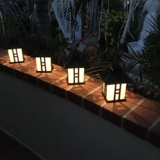 4 Pack Japanese Decor Lights, Solar Pathway Lights, Solar Lights
