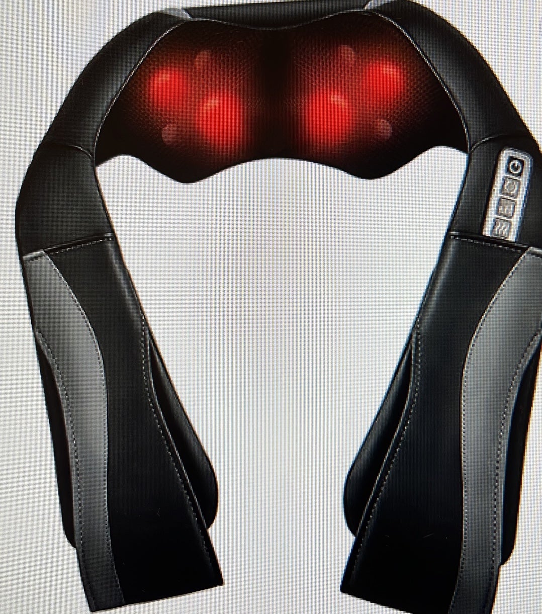 Shiatsu Back Neck and Shoulder Massager with adjustable heat and speed