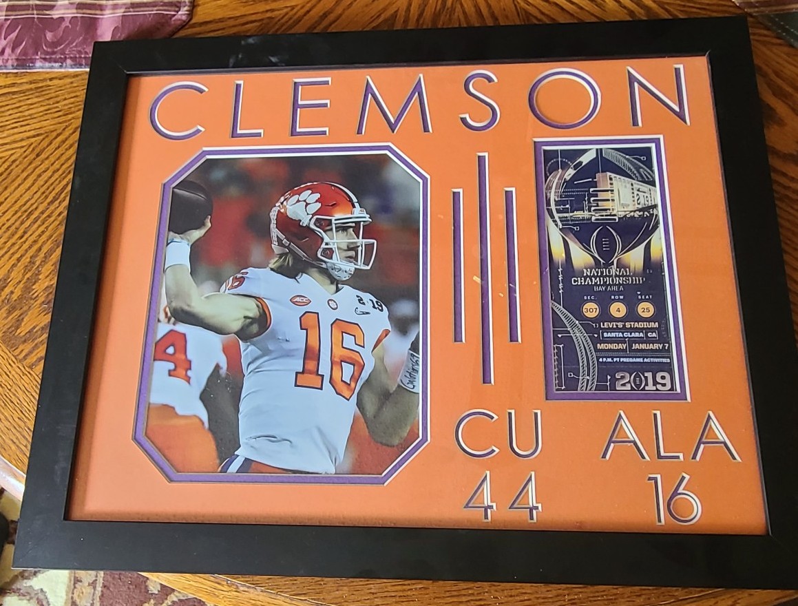 Clemson University 2019 National Championship Trevor Lawrence Picture