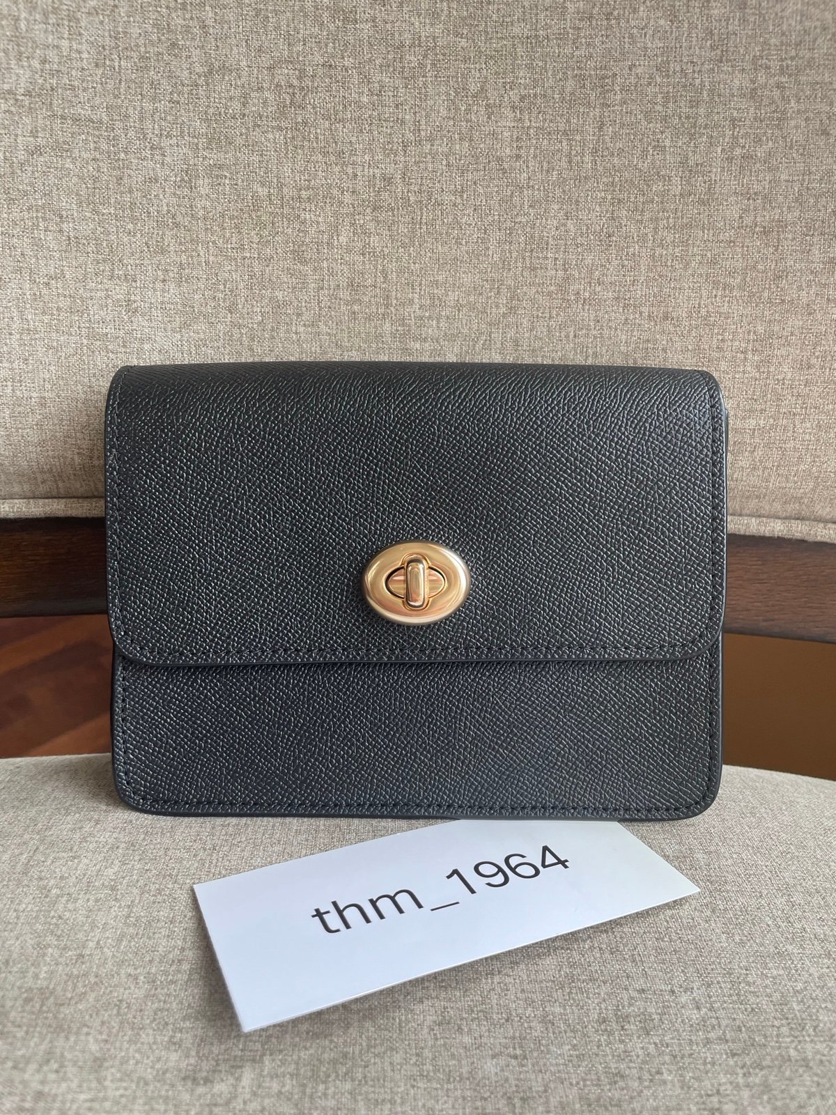 NWT！COACH BOWERY CROSSBODY (COACH F31387) BLACK/LIGHT GOLD