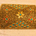 Vintage jewelry box shiny gold