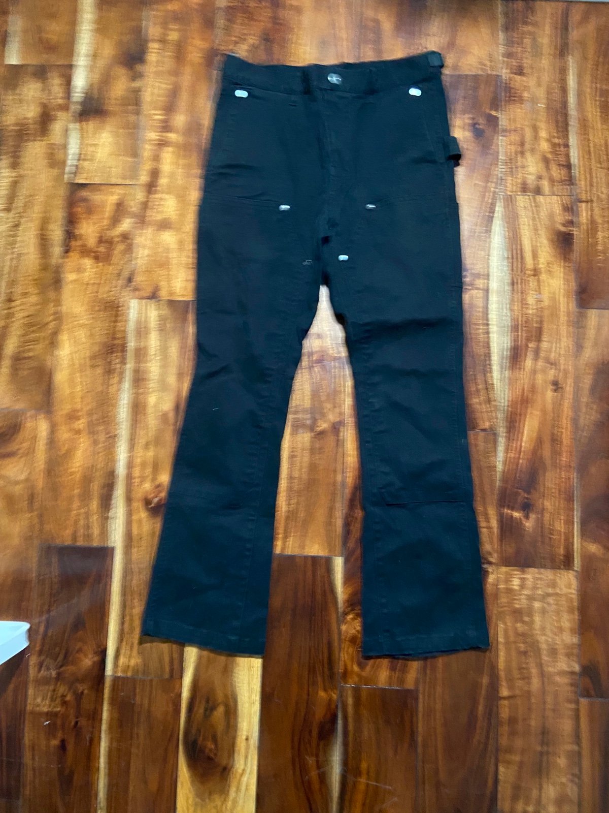 Slim Fit Flared Zipper Pants