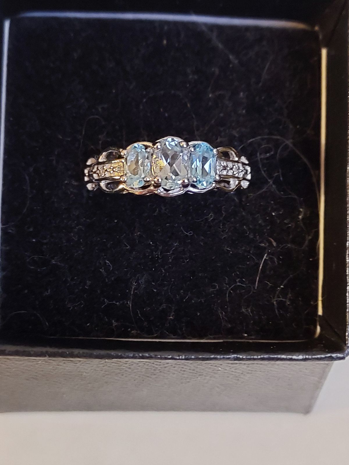 Topaz silver ring