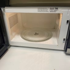 Microwave oyster black stainless steal