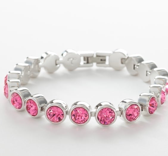 Swarovski Touchstone Crystal Rose Ice Bracelet