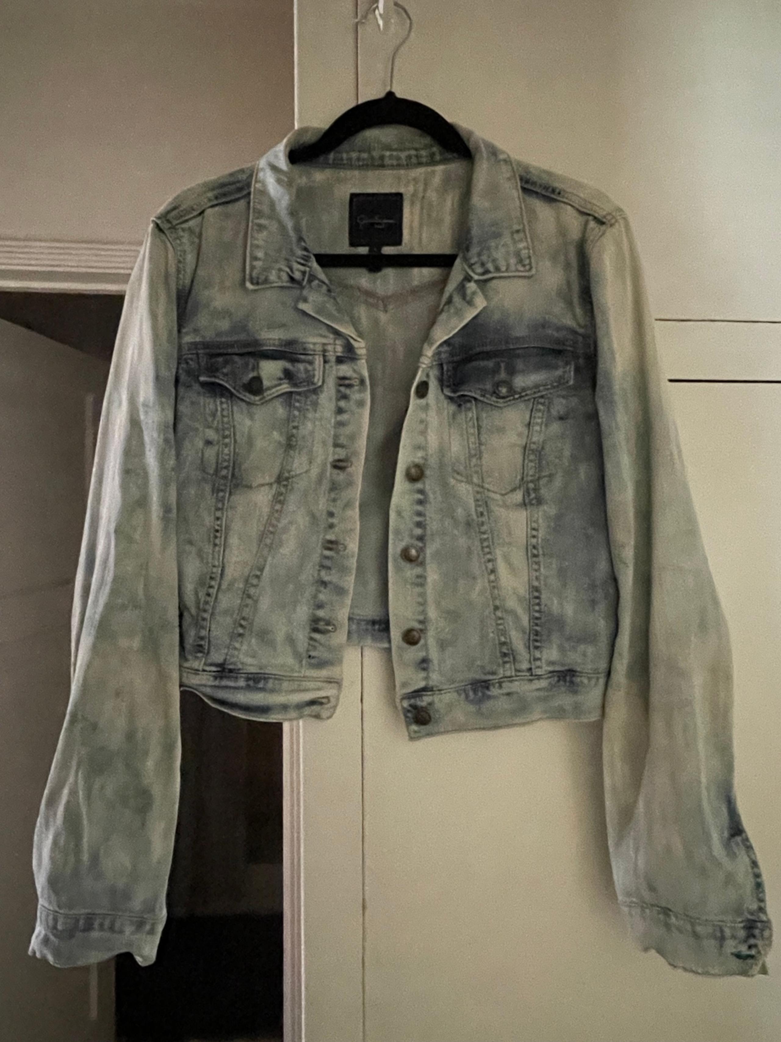 Jessica Simpson Cropped Jean Jacket