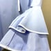 English Factory blue ruffle sleeve dress