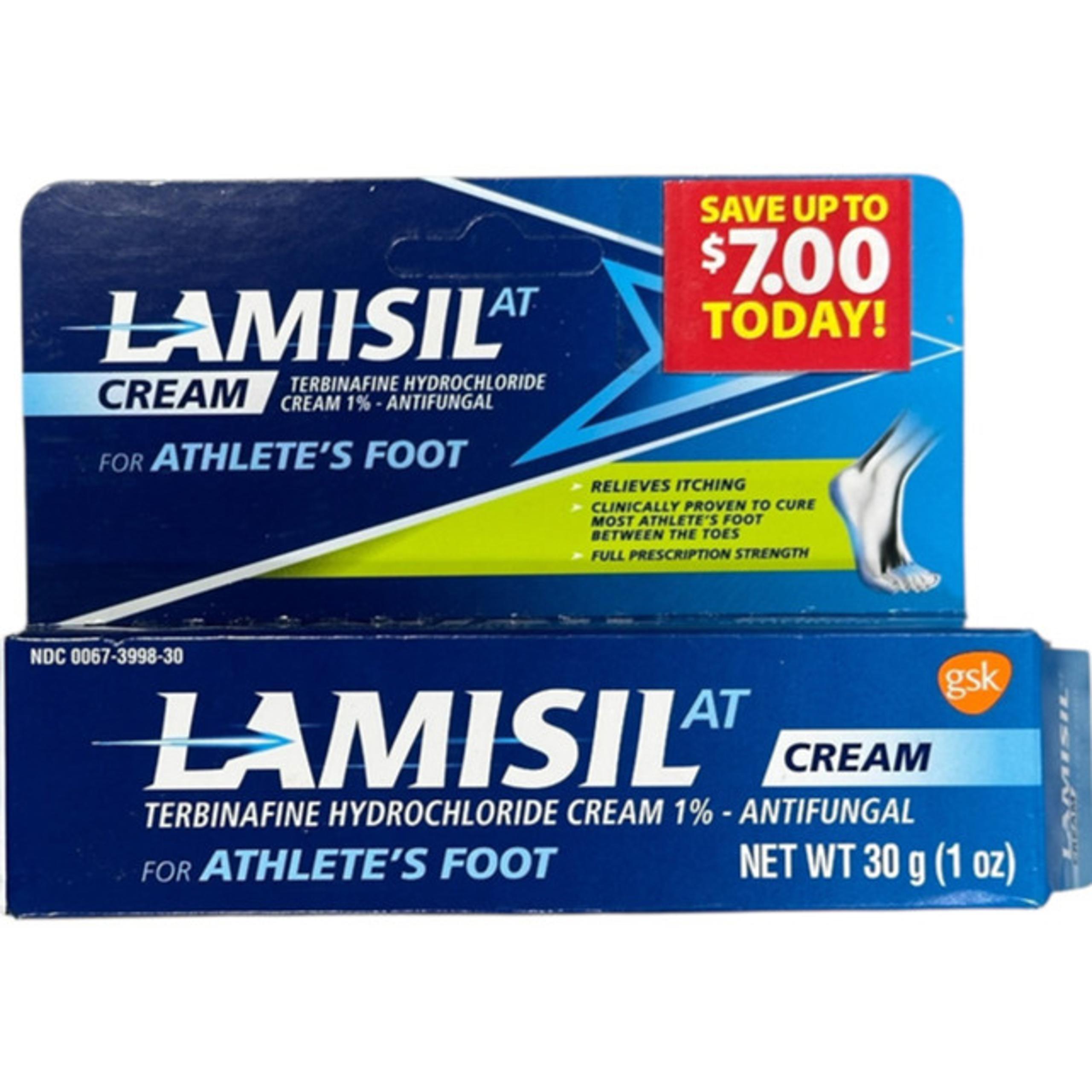 Lamisil AT Antifungal Cream Athlete's Foot 1oz, Exp 7/26