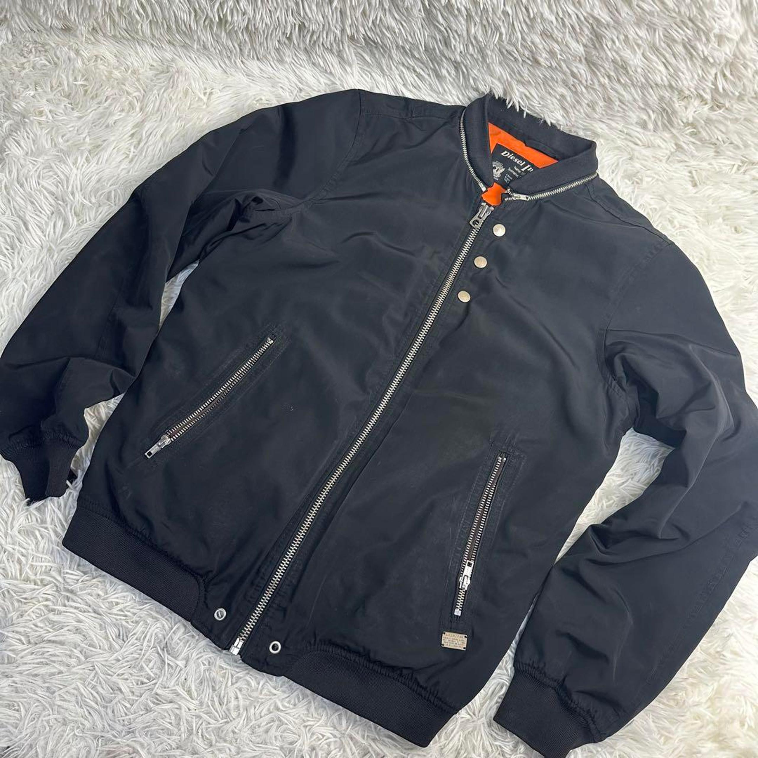 Excellent Condition Diesel Black Nylon Jacket MA1 American Size S~M