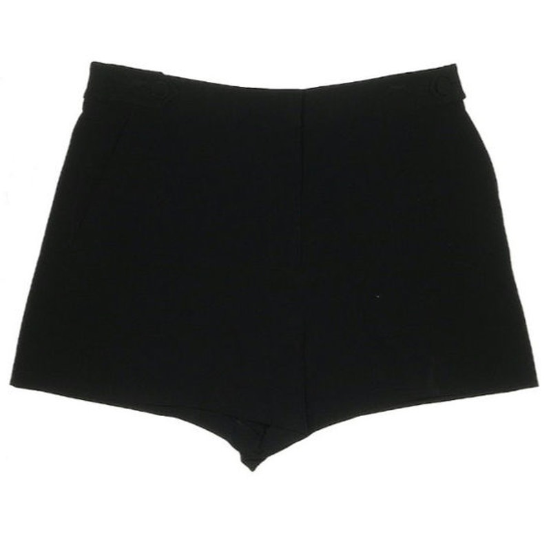 Milly Black Aria Cady Button Shorts