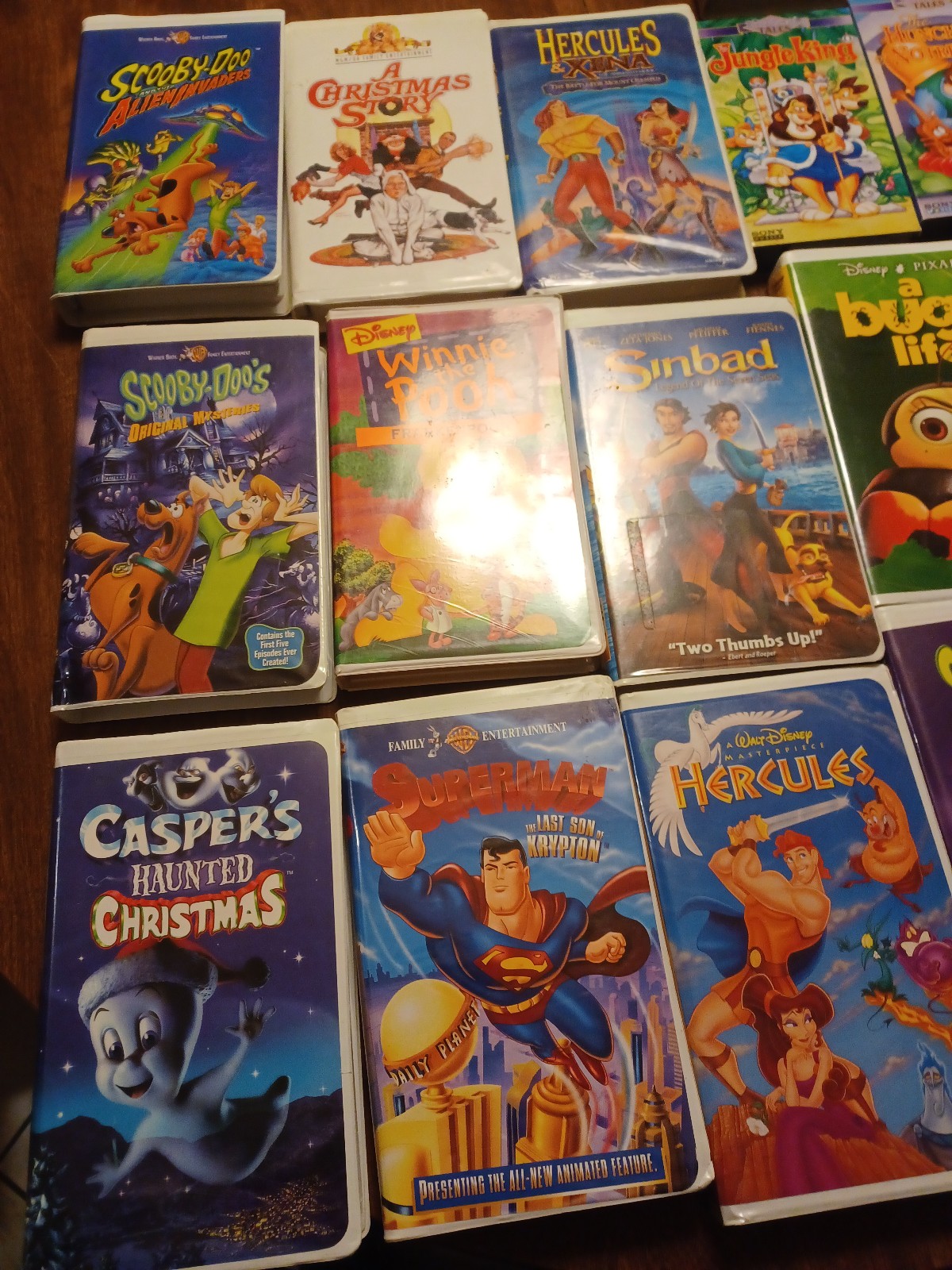 Disney waprner brothers etc rare vhs lot