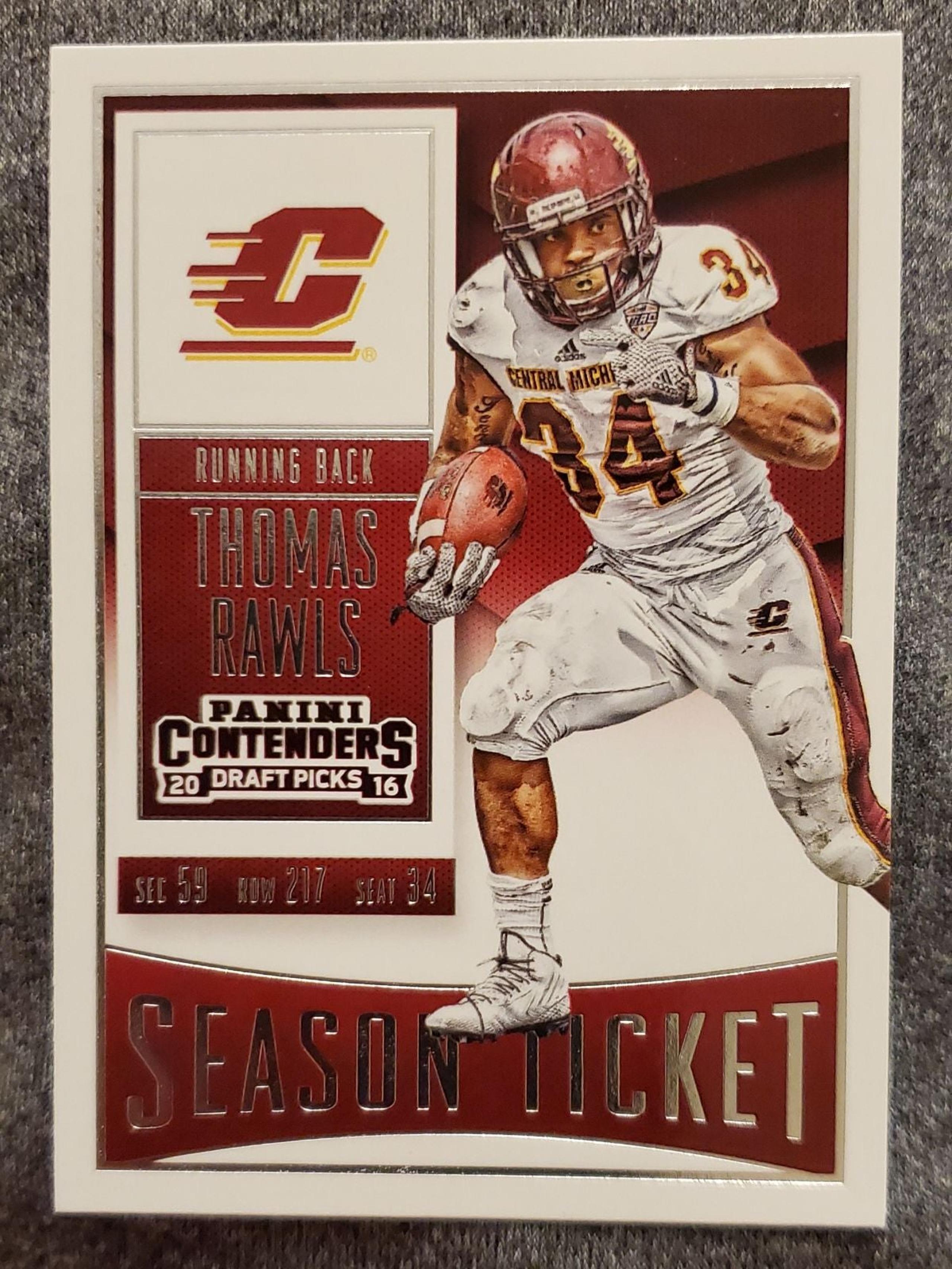 2016 Panini Contenders Thomas Rawls  Card #92