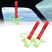 BRAND NEW 2PCS DINOSAUR GREEN JDM TSURIKAWA RING RED Handle Strap Drift Charm