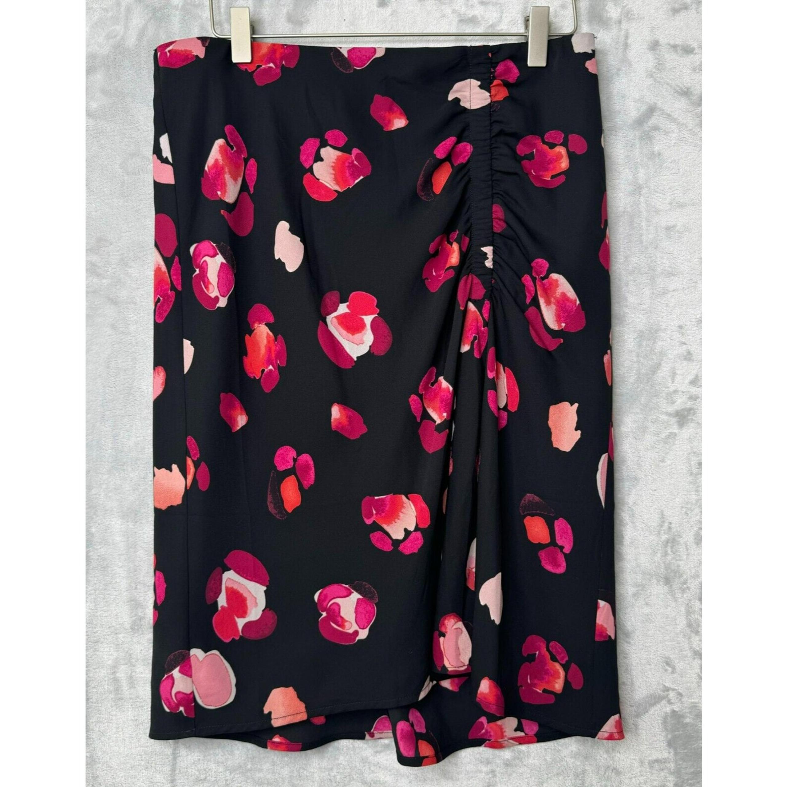 Cabi Petal Pink Pencil Skirt Womens Medium Style#5513 Elastic Waist Ruched