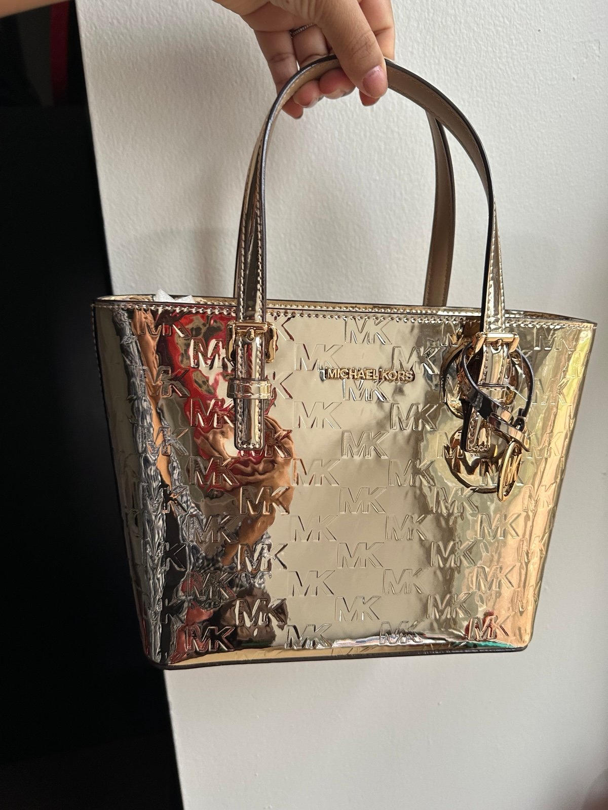 Michael Kors Extra Small Metallic Gold bag