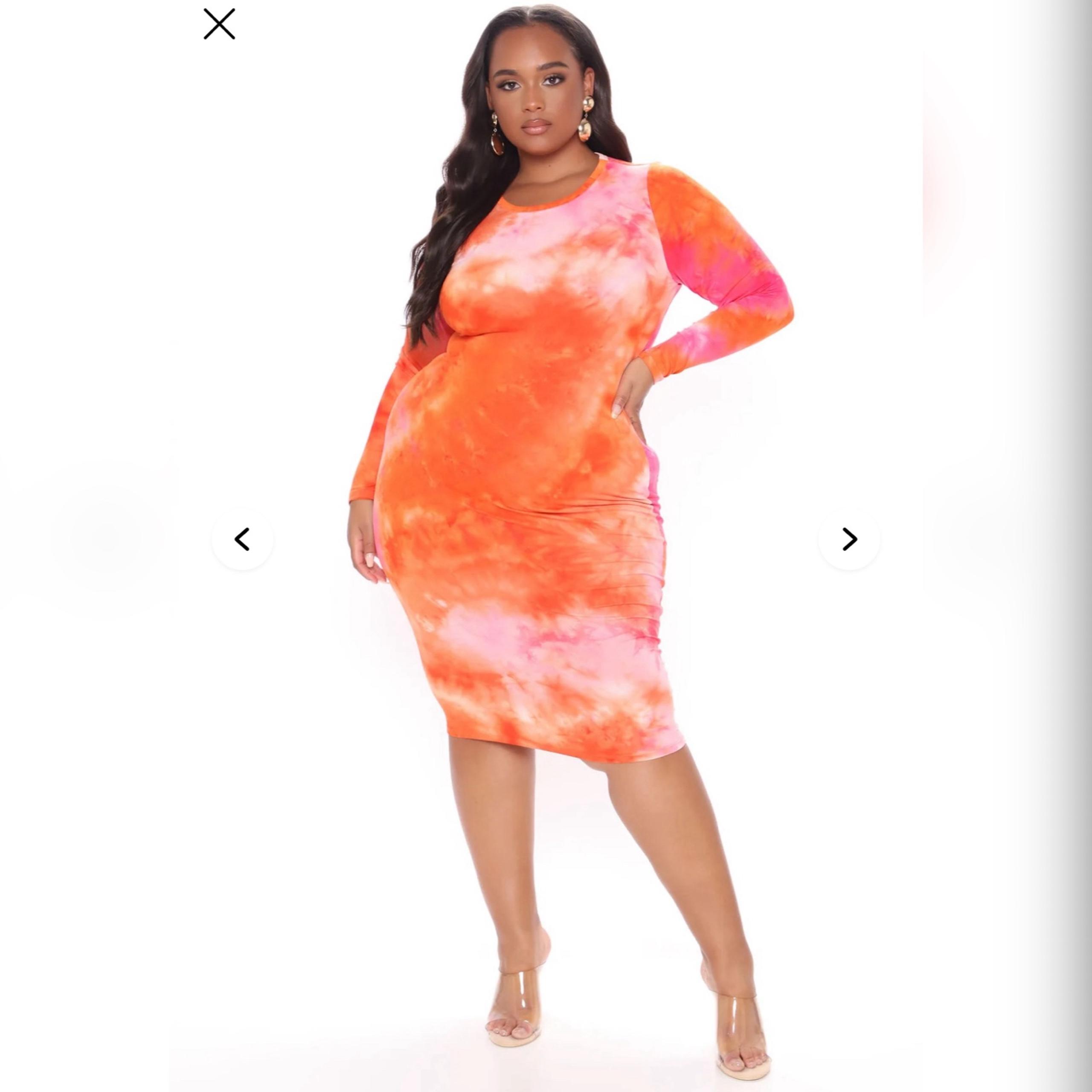 Fashion Nova Carolyn Tie Dye Dress
