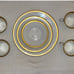SET OF 16 PIECES OXFORD BONE CHINA BENNINGTON DINNER PLATE SET MADE IN U.S.A