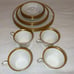 SET OF 16 PIECES OXFORD BONE CHINA BENNINGTON DINNER PLATE SET MADE IN U.S.A