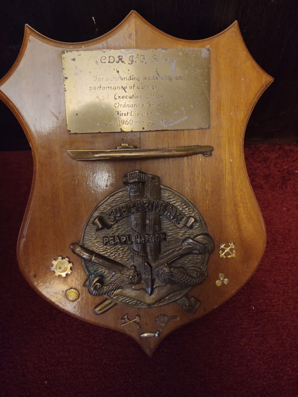 Submarine Base Pearl Harbor Plaque