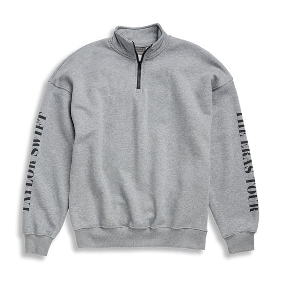 TAYLOR SWIFT | THE ERAS INTERNATIONAL TOUR GREY QUARTER ZIP TTPD | Size S