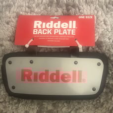 FOOTBALL SHOULDER PADS SPORTS Back Plate Gray, One Size NEW