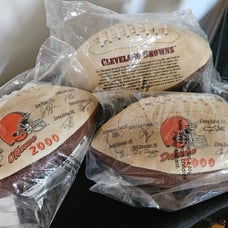 Vintage/Collectors Cleveland Browns Mini Footballs