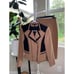 Womens Skirt Suit WHBM Color Block Asym Zip Detail Midi Length Tan Sz 4 7047