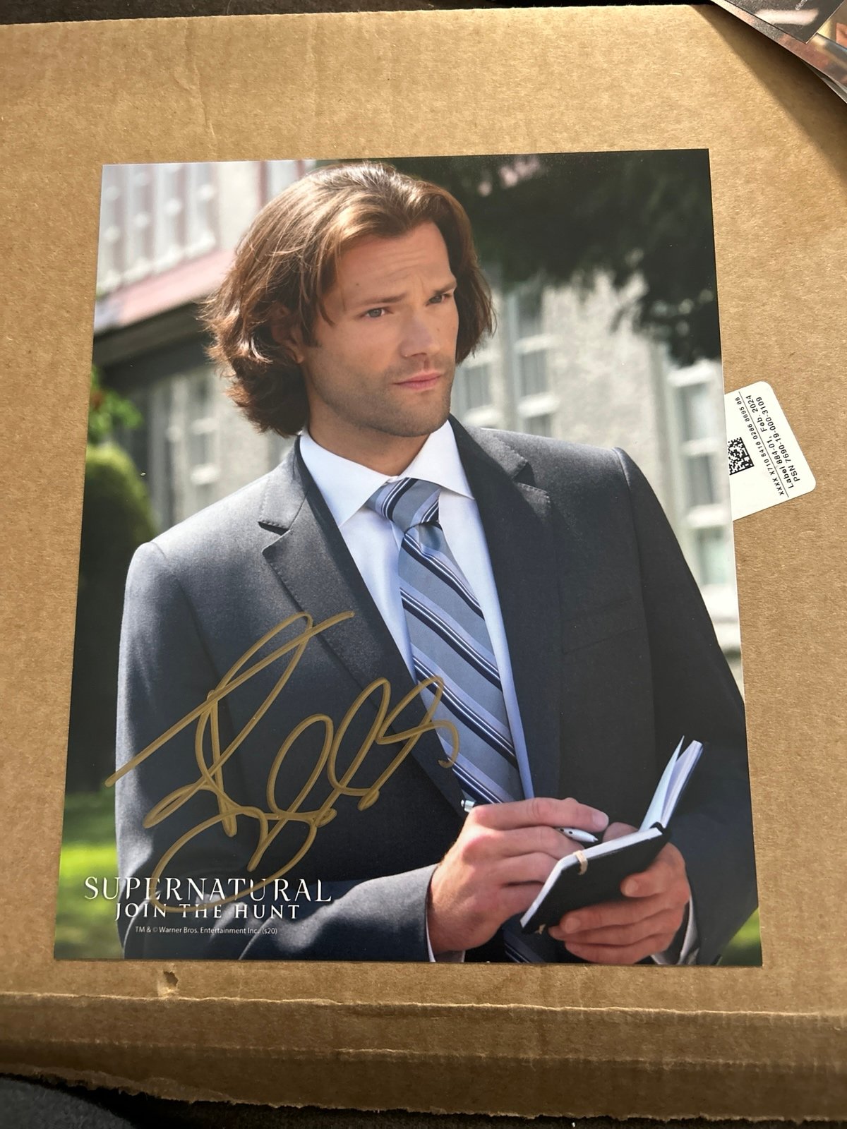 signed Sam Winchester supernatural picture