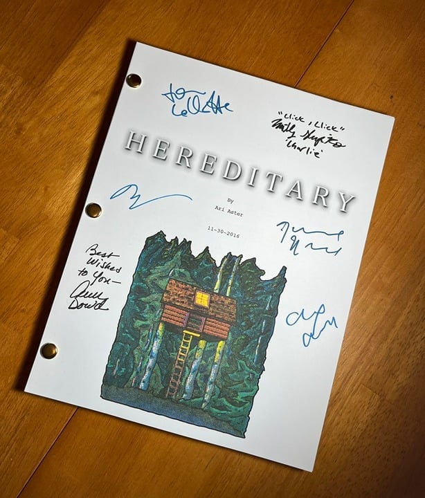 Hereditary Script Cast-Signed- Autograph Reprints- 118 Pages Long- Horror Movies