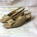 Salvatore Ferragamo Boutique open toe slingback. Tan. Size 8