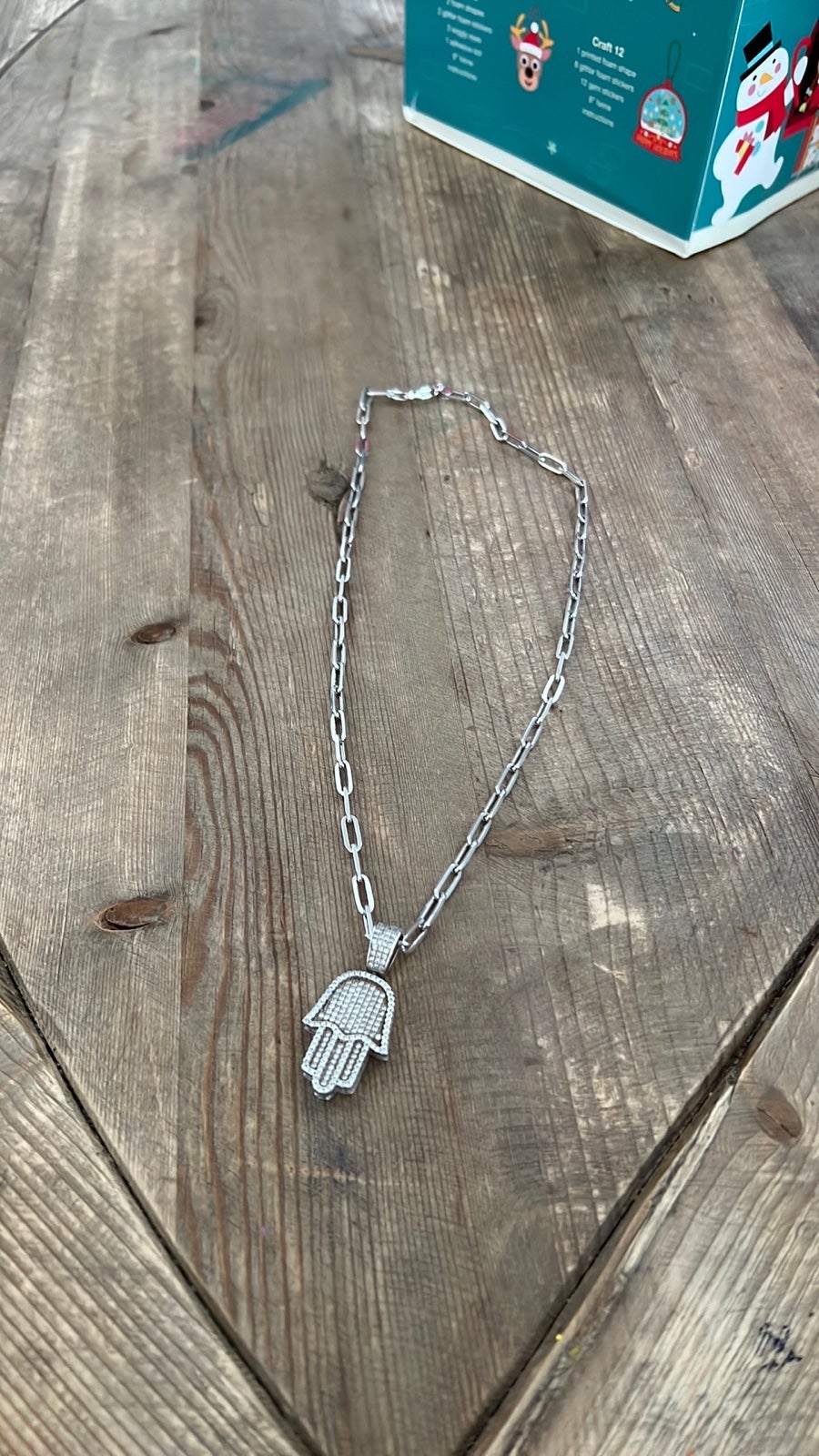 Hamsa 925 silver designer necklace