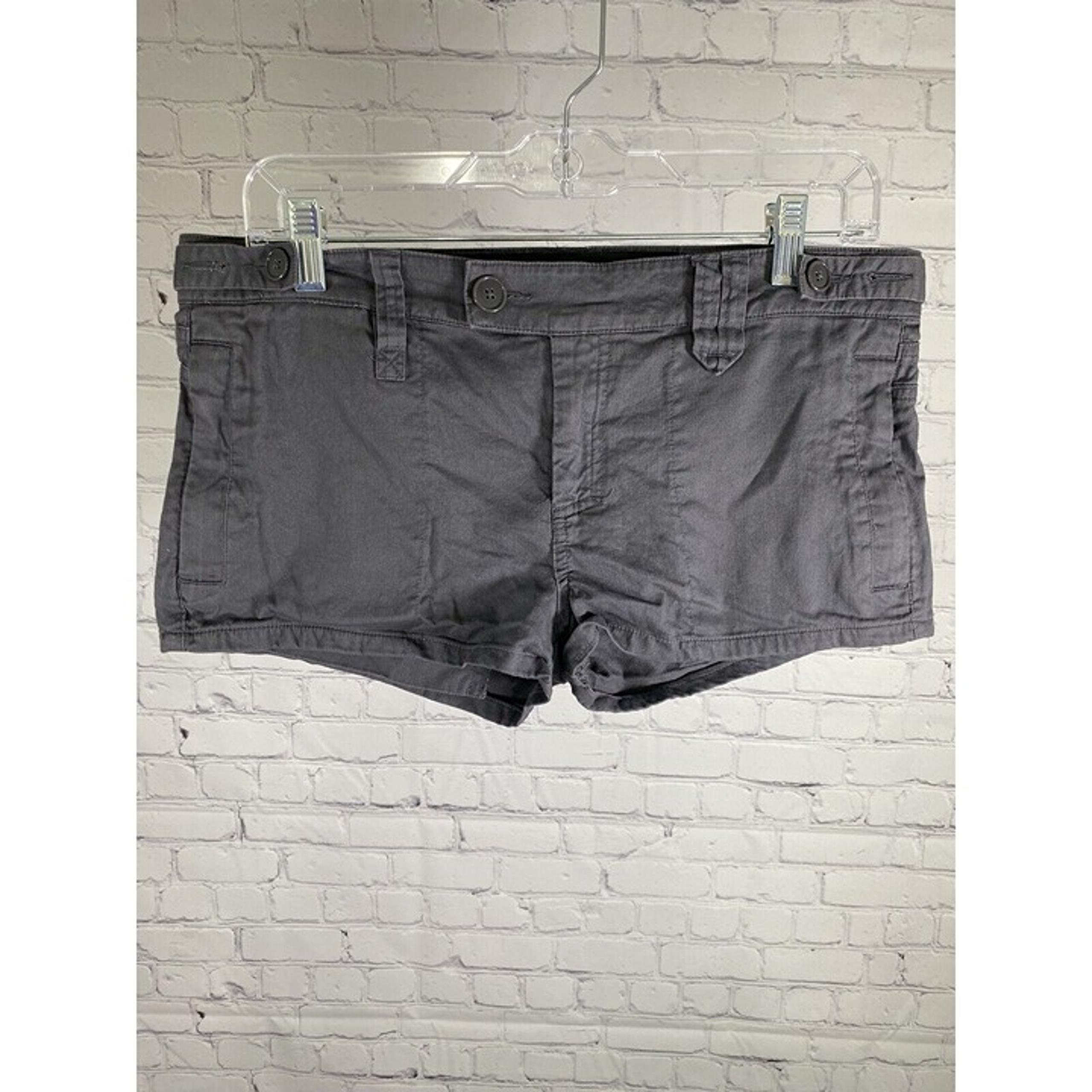 Joe’s Jeans Take Me Slowly Gray/ Blue Cotton Shorts Zip Pockets Womens 28 W34
