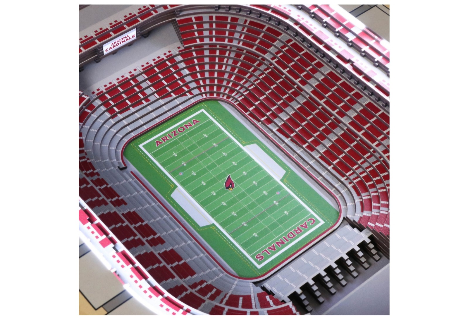Arizona Cardinals 25 Layer 3D Stadium View Lighted End Table