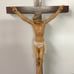 Vintage Crucifixion Life-like Scars Resin Jesus Figure on Wooden Cross 15”