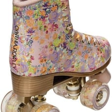 Rose Gold Roller Skates