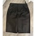 NWT’s Women’s Size 10 Genuine Leather Knee Length Black Skirt Jacqueline Ferrar
