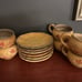 (6) DEMDACO Bienvenue Flat Cup & Saucer Sets